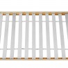 Rebecca Mobili Marco de cama individual infantil de madera natural en forma de casa 90x200