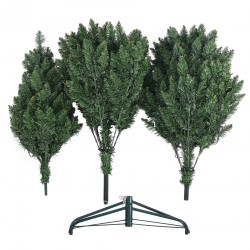 Rebecca Mobili Árbol de Navidad Artificial 180 cm Grueso Verde 800 Ramas con 300 Luces Incluidas