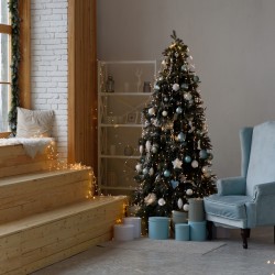 Rebecca Mobili Christmas Tree150 cm Realistic and Thick 150 cm Artificial Fir Green 497 Branches