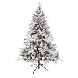 Rebecca Mobili Sapin de Noël enneigé 150 cm épais réaliste sapin artificiel 809 branches