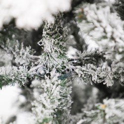 Rebecca Mobili Arbre de Noël réaliste de 180 cm avec fausse neige et 1249 branches