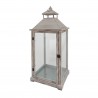 Rebecca Mobili Set 2 Lanterns Metal Pvc Light Wood Retro 72x32x27