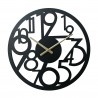 Rebecca Mobili Hanging Clock Modern Clocks Metal Black Large Numbers