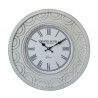 Rebecca Mobili Orologio a Muro Grande Orologi Shabby Mdf Bianco per Cucina Salotto