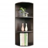 Rebecca Mobili Corner Bookcase Wenge Chipboard 3 Modular Shelves For Living Room Office