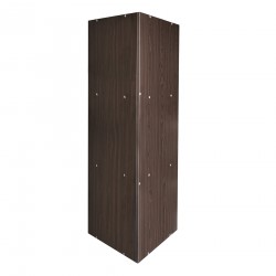 Rebecca Mobili Corner Bookcase Wenge Chipboard 3 Modular Shelves For Living Room Office