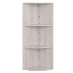 Rebecca Mobili Bookcase Corner Shelf Chipboard Fir Grey 3 Modular Shelves