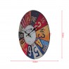 Rebecca Mobili Wall Clock Round Clocks Mdf Coloured Industrial Style