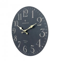 Rebecca Mobili Vintage Hanging Clock Black Yellow Mdf Classic Style Gift Idea