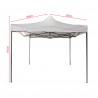 Gazebo de jardin blanc 3 x 3 avec pattes ajustables - Mobili Rebecca