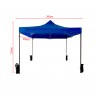 Gazebo blu con apertura a fisarmonica 3 x 3 e con pesi - Mobili Rebecca