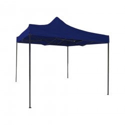 Blue gazebo with 3 x 3 accordion opening and with weights - Mobili Rebecca