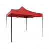 3 x 3 roter Gazebo mit Gewichten und Koffer - Mobili Rebecca