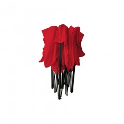 Gazebo plegable rojo 3 x 3 con pesas y estuche - Mobili Rebecca