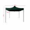 Gazebo verde 3 x 3 con gambe regolabili e pesi - Mobili Rebecca