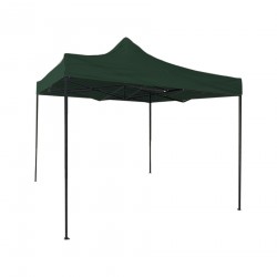 Gazebo 3 x 3 vert avec pieds et haltères réglables - Mobili Rebecca