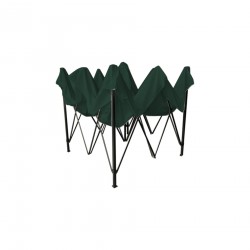 Gazebo verde 3 x 3 con gambe regolabili e pesi - Mobili Rebecca