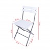 Rebecca Mobili Lot de 2 Chaises d'Extérieur Pliantes en Acier Plastique pour Jardin Balcon