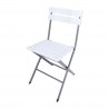 Rebecca Mobili Lot de 2 Chaises d'Extérieur Pliantes en Acier Plastique pour Jardin Balcon