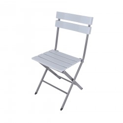 Rebecca Mobili Lot de 2 Chaises pour l'Extérieur Pliantes en Plastique Acier pour Bars Camping