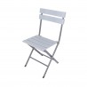 Rebecca Mobili Set of 2 Folding Plastic Outdoor Steel Chairs for Bars Camping