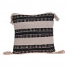 Rebecca Mobili Coussin de Canapé Décoratif en Coton Beige Noir pour Intérieur Extérieur