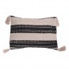 Rebecca Mobili Decorative Cushion Beige Black Cotton for Home Outdoors