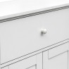 Rebecca Mobili Bathroom Cupboard Cabinet with Drawer Wooden 2 Doors White