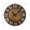 Mobili Rebecca Wall Clock Wood Hanging Watches Industrial Round 33,8x33,8x4