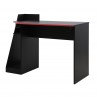 Rebecca Mobili Gaming Desk PC Table Black Red Wooden Modern Design with Accessories