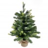 Rebecca Mobili Künstlicher Weihnachtsbaum Kleine grüne Tanne 60 cm mit 80 Zweigen Yuta Sockel