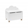 Rebecca Mobili Trunk Toy Bench for Toys MDF White for Children's Room