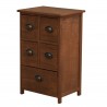 Mobili Rebecca Cupboard Chest of Drawers Brown 5 Drawers Shabby 66x40x30