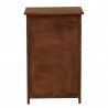 Rebecca Mobili Nachttisch Schrank 5 Schubladen Holz Braun Shabby Retro 66x40x30