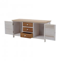 Mueble auxiliar estilo country con 2 puertas y 3 cajones - Mobili Rebecca