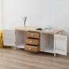 Mueble auxiliar estilo country con 2 puertas y 3 cajones - Mobili Rebecca