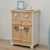 Romantic shabby cabinet with 2 doors and 2 drawers - Mobili Rebecca