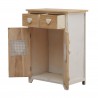 Armoire shabby romantique avec 2 portes et 2 tiroirs - Mobili Rebecca