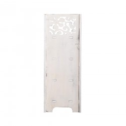 Rebecca Mobili Cajonera 3 Cajones Madera Blanco Shabby Chic 78x29x22