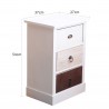 Mobili Rebecca Cabinet Beige 3 Drawers Bedroom Solid wood Shabby 53,5x37x27