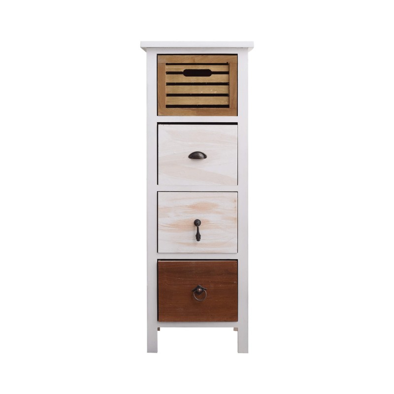 Mobili Rebecca Chest of Drawers White 4 Drawers Vintage 89x31x27