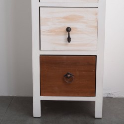 Mobili Rebecca Chest of Drawers White 4 Drawers Vintage 89x31x27