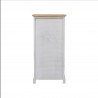 Rebecca Mobili Cajonera 4 Cajones Madera Gris Blanco Shabby 72x35x27