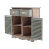 Rebecca Mobili Comoda 2 Cajones 2 Puertas Madera Beige 70x60x30