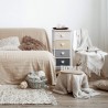 Cassettiera romantica shabby con cuori e 4 cassettoni - Mobili Rebecca