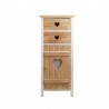 Rebecca Mobili Kommode Schrank 2 Schubladen 1 Tür Holz Weiß Shabby 84x37x30