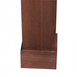 Rebecca Mobili Chimenea Madera Marrón Decoration Clasico 98x97x22,5