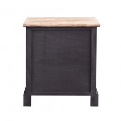 Rebecca Mobili Cajonera Mesa de noche Marron Madera 2 Cajones 45x42x29