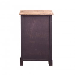 Rebecca Mobili Cajonera Mesa de noche 3 Cajones Madera Marron 63x40x27