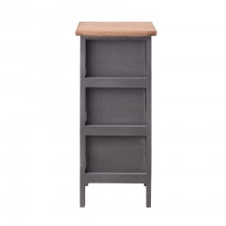 Mobili Rebecca Cabinet Home Storage Units Grey 3 Drawers Shabby 56x25x25